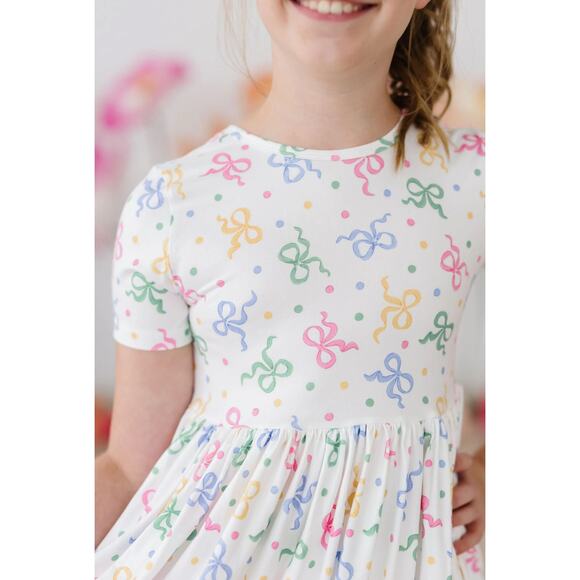 Mila & Rose Tied in Love S/S Pocket Twirl Dress NWT size 2T - Picture 2 of 6